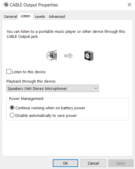 virtual audio cable skype not working